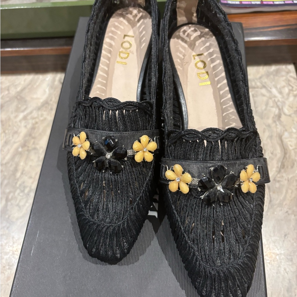 LODI /Black and Yellow Women's Shoes/Size 37/Worn Twice